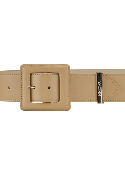 Nicowa Medium-width leather belt DOLCEWA in CAMELarticle number NC7A21102022E-101 Begrenzt auf 3 Tage