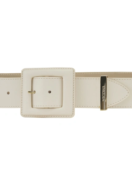 Nicowa Medium-width leather belt DOLCEWA in CREAMarticle number NC7A21102012E-072 Black Friday Preise