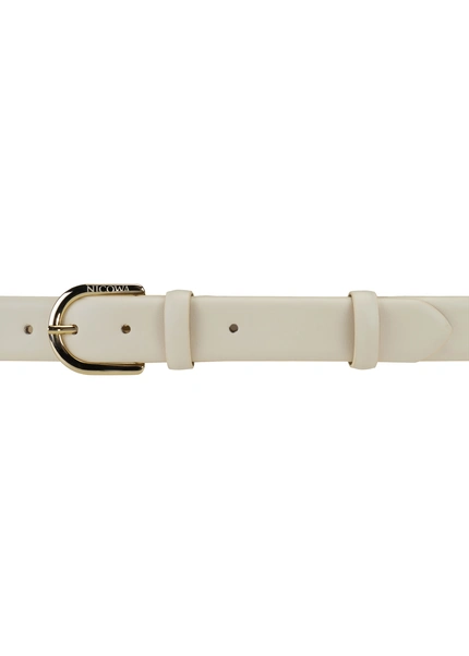 Nicowa Classic leather belt - COLANI in CREAMarticle number NC7A21101012E-072 50% Rabatt für begrenzte Zeit