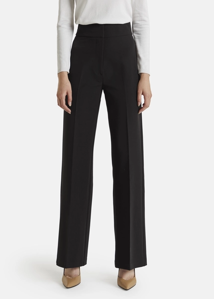Nicowa Classic wide-leg trousers CORINO in BLACKarticle number NC7A24011019E-002 im Angebot
