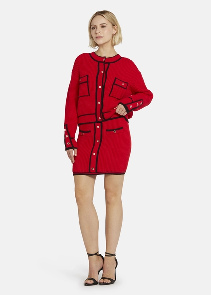 Nicowa Mini knit skirt - ANELIWO in REDarticle number NC8A22103014E-014 Fabrikpreis