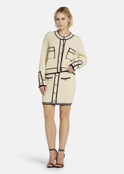Nicowa Mini knit skirt - ANELIWO in CREAMarticle number NC8A22103012E-072 Sonderangebot