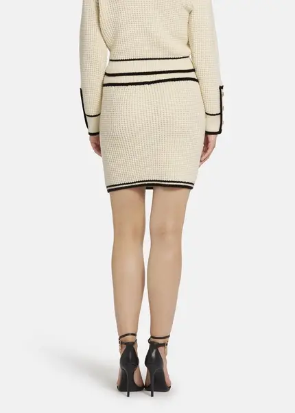 Nicowa Mini knit skirt - ANELIWO in CREAMarticle number NC8A22103012E-072 Sonderangebot