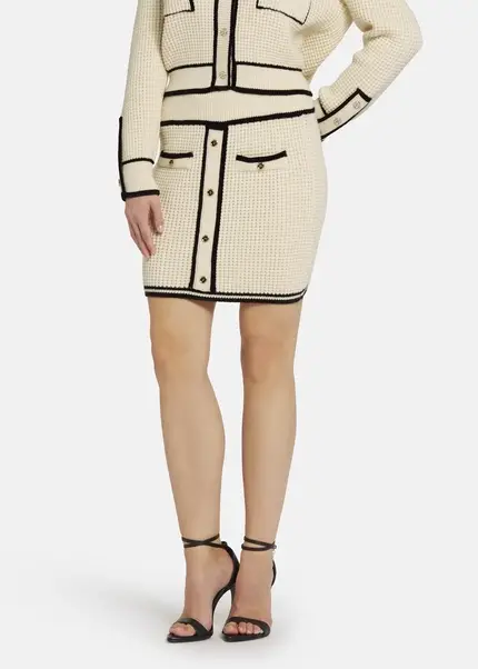 Nicowa Mini knit skirt - ANELIWO in CREAMarticle number NC8A22103012E-072 Sonderangebot