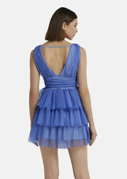 Nicowa Tulle mini dress - STELLOWA in bluearticle number NC9A1400325E-025 Saisonschlussverkauf