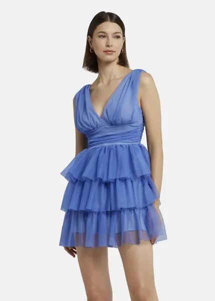 Nicowa Tulle mini dress - STELLOWA in bluearticle number NC9A1400325E-025 Saisonschlussverkauf