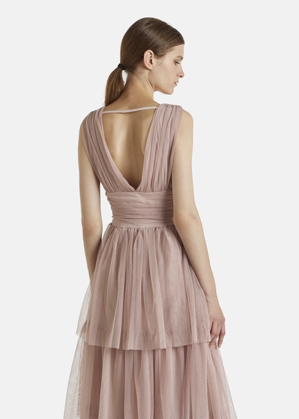 Nicowa Tulle maxi dress BALINO in BEIGEarticle number NC7A12027032E-138 Muttertagsangebot