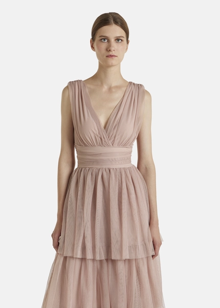 Nicowa Tulle maxi dress BALINO in BEIGEarticle number NC7A12027032E-138 Muttertagsangebot