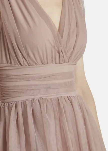 Nicowa Tulle maxi dress BALINO in BEIGEarticle number NC7A12027032E-138 Muttertagsangebot