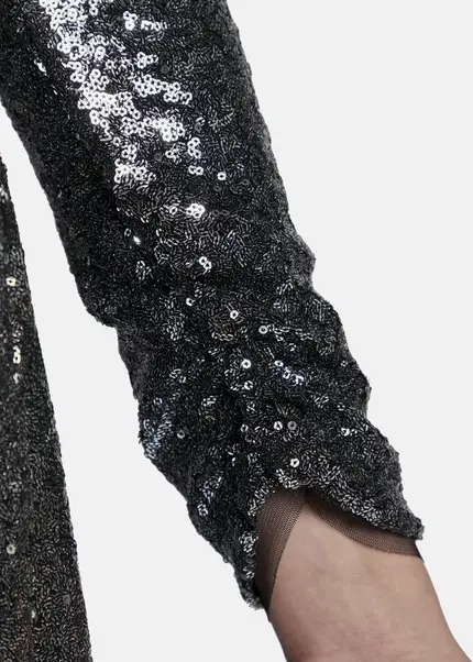 Nicowa Mini sequin wrap dress - MILOWA in SILVERarticle number NC8A22009031E-088 Heißer Verkauf
