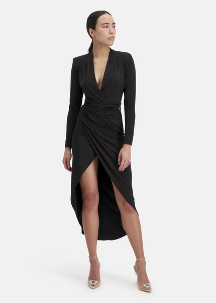 Nicowa Draped midi dress - MICIMA in BLACKarticle number NC8A12002019E-002 Bestseller
