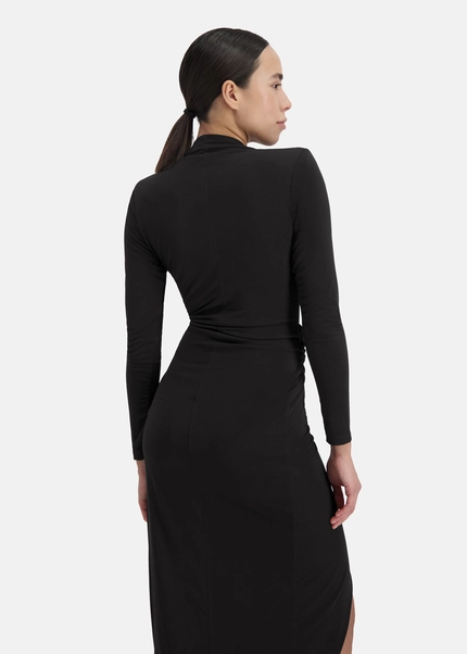 Nicowa Draped midi dress - MICIMA in BLACKarticle number NC8A12002019E-002 Bestseller