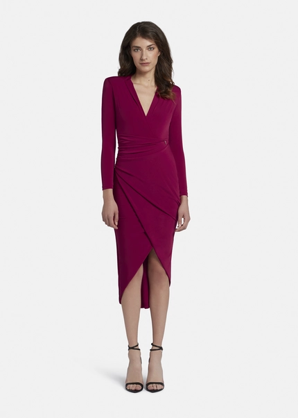 Nicowa Draped midi dress - MICIMA in dark berryarticle number NC8A22003034E-011 Räumungsverkauf