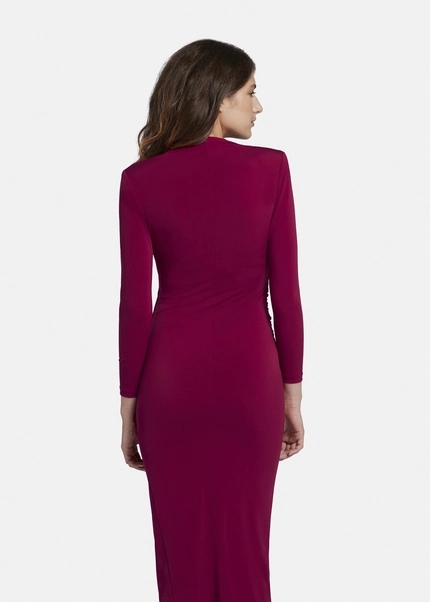 Nicowa Draped midi dress - MICIMA in dark berryarticle number NC8A22003034E-011 Räumungsverkauf
