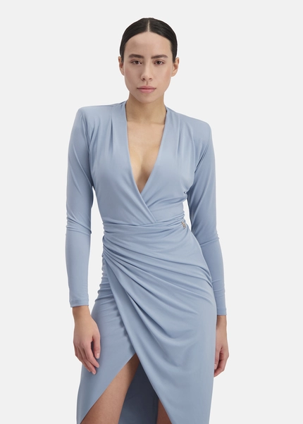 Nicowa Draped midi dress - MICIMA in LIGHTBLUEarticle number NC8A12003025E-019 Kauf eins, bekomm eins gratis