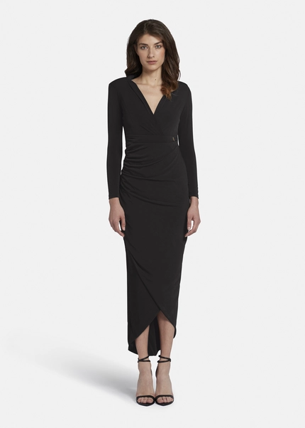 Nicowa Draped maxi dress - MICIMA in BLACKarticle number NC8A22005019E-002 Riesige Ersparnisse
