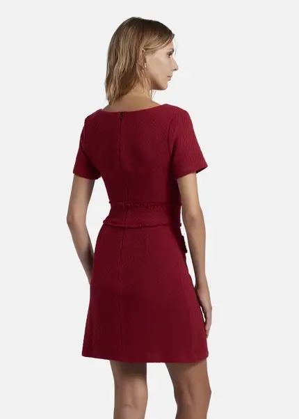 Nicowa Sheath bouclé dress VANTREA in dark berryarticle number NC8A22504034E-011 Kostenlose Rückgabe