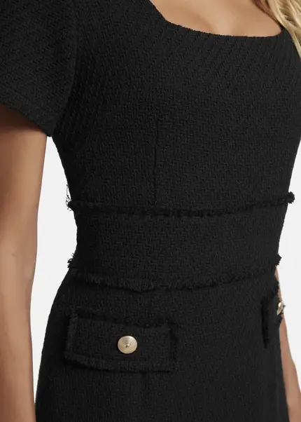 Nicowa Sheath bouclé dress VANTREA in BLACKarticle number NC8A22504019E-002 Begrenzte Freigabe