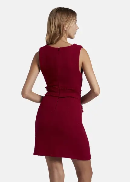 Nicowa Short bouclé dress CHIMORA in dark berryarticle number NC8A22503034E-011 JETZT KAUFEN
