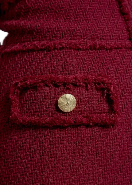 Nicowa Short bouclé dress CHIMORA in dark berryarticle number NC8A22503034E-011 JETZT KAUFEN