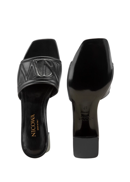 Nicowa Monogram block sandal - CAPULIO NCW in Blackarticle number NC8A11503019E-002 Zeitbegrenzte Promotion