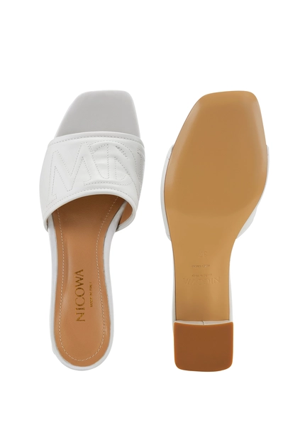 Nicowa Monogram block sandal - CAPULIO NCW in Creamarticle number NC8A11503012E-072 Bis zu 50% Rabatt