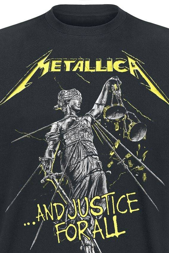 EMP " And Justice For All - Tracklist" T-Shirt schwarz von Metallica VIP-Rabatte