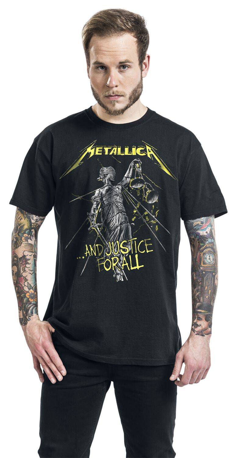 EMP " And Justice For All - Tracklist" T-Shirt schwarz von Metallica VIP-Rabatte