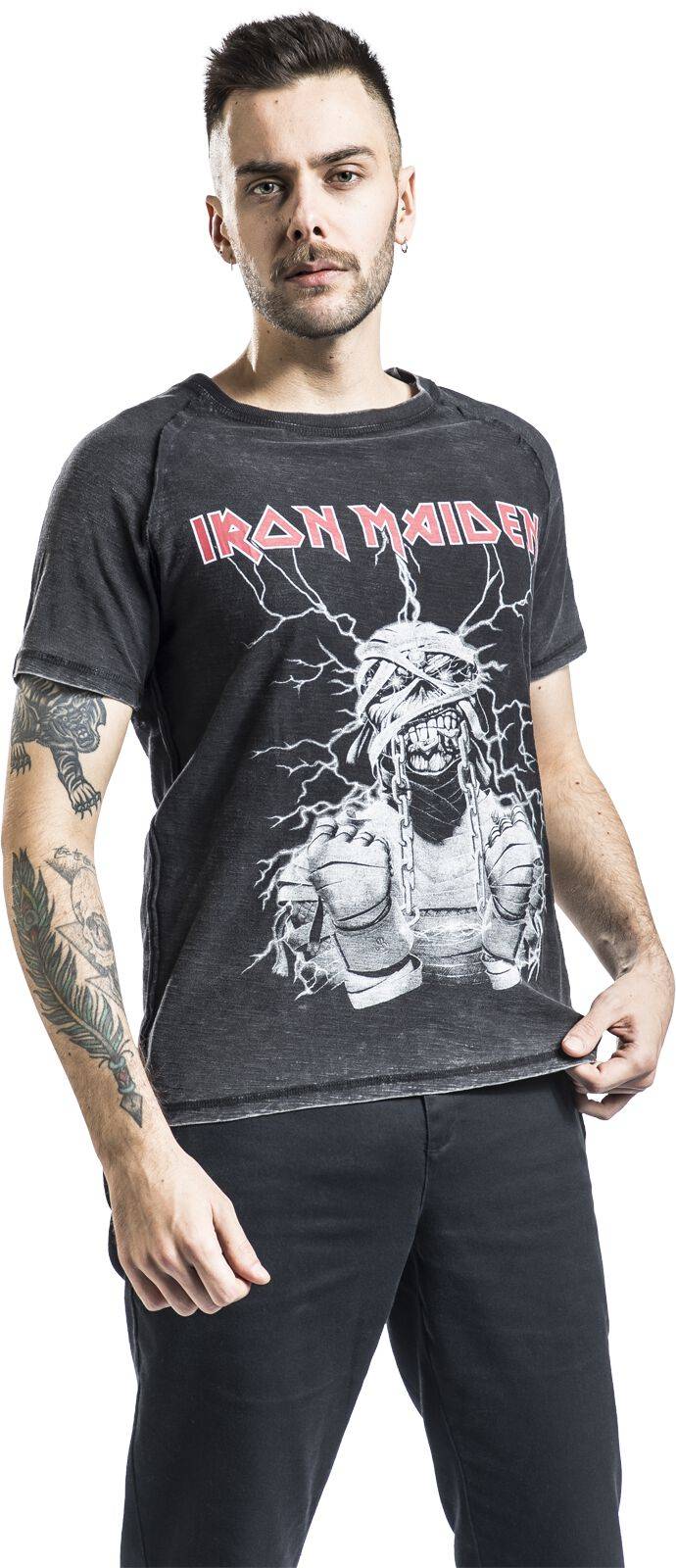 EMP "EMP Signature Collection" T-Shirt dunkelgrau/grau von Iron Maiden Tiefpreis