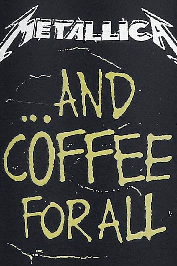 EMP " And Coffee For All" Tasse mattschwarz von Metallica Letzte 2 Tage