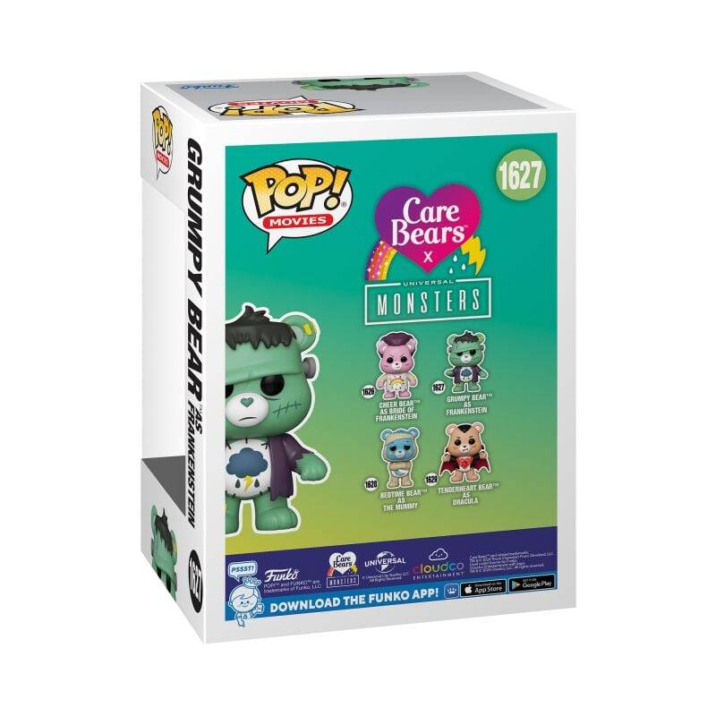 EMP "Die Glücksbärchis x Universal Monsters - Grumpy Bear as Frankenstein Vinyl Figur 1627" Funko Pop! multicolor von Die Glücksbärchis Letzter Tag