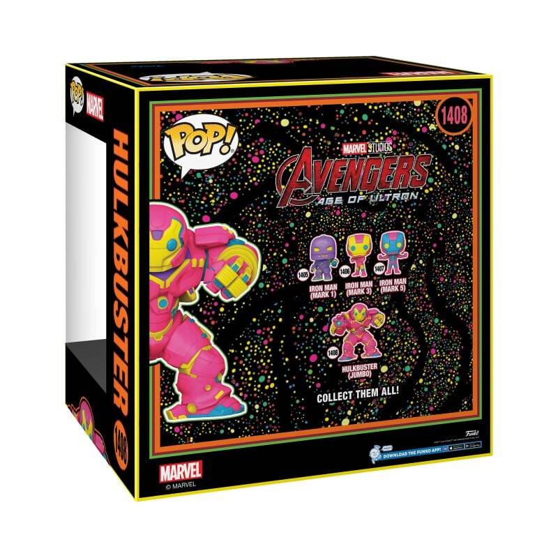 EMP "Hulkbuster (Blacklight) (Jumbo Pop!) Vinyl Figur 1408" Funko Pop! multicolor von Iron Man Bis zu 60% Rabatt