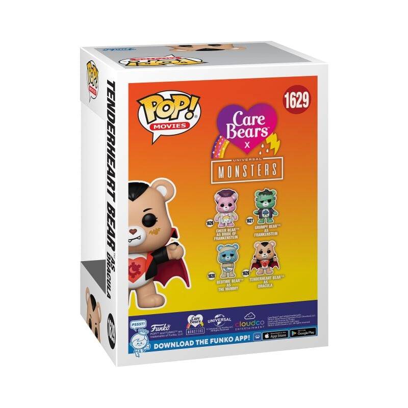 EMP "Die Glücksbärchis x Universal Monsters - Tenderheart Bear as Dracula Vinyl Figur 1629" Funko Pop! multicolor von Die Glücksbärchis Nur für heute
