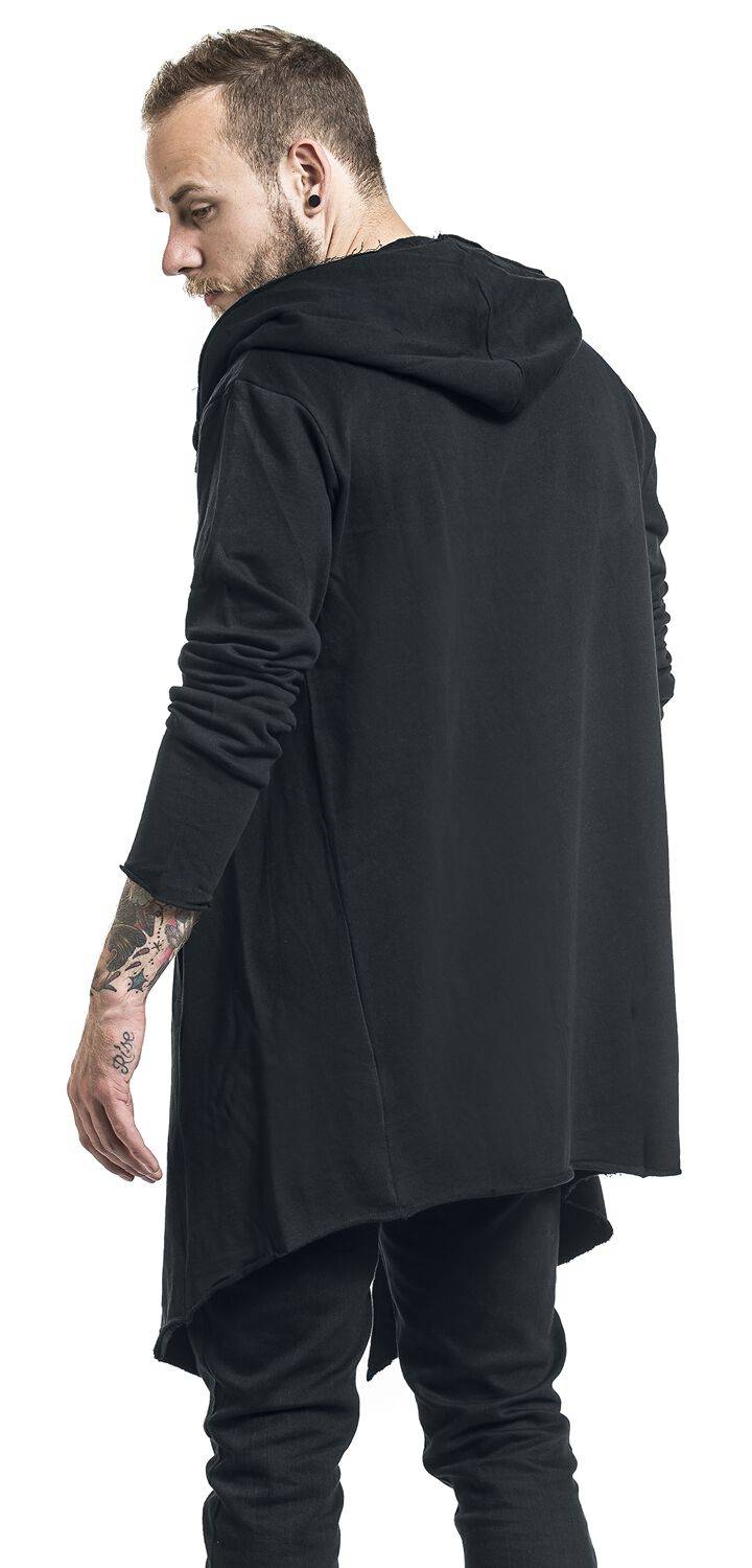 EMP "Long Hooded Open Edge Cardigan" Cardigan schwarz von Urban Classics 50% Rabatt für begrenzte Zeit