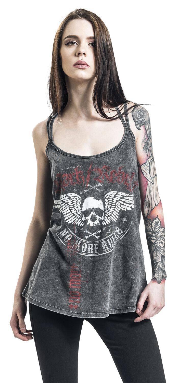 EMP Top grau von Rock Rebel by EMP Rabatte dieses Monats