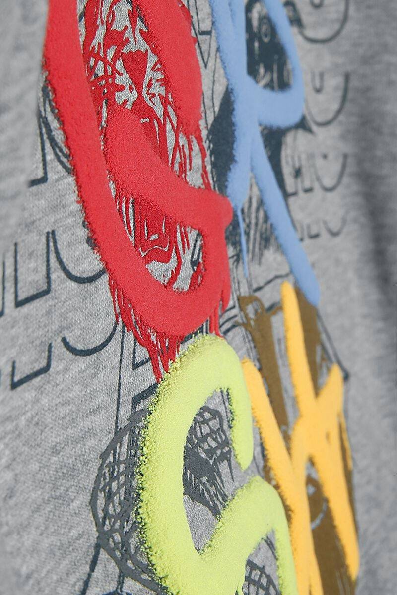 EMP "Häuser" Sweatshirt hellgrau von Harry Potter im Angebot
