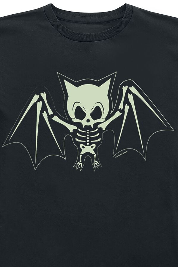 EMP "Kids - Fledermaus Skelett" T-Shirt schwarz von Tierisch Fabrikverkauf