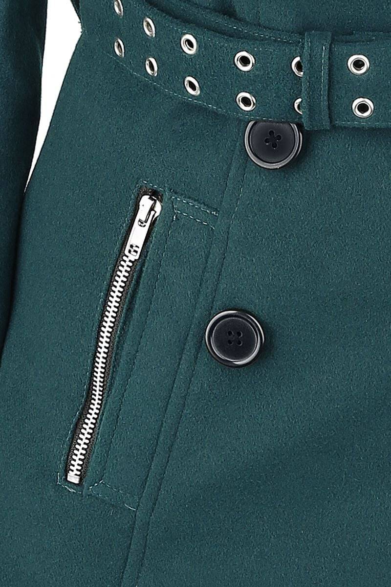 EMP "Decay Coat" Wintermantel petrol von Vixxsin Günstig kaufen