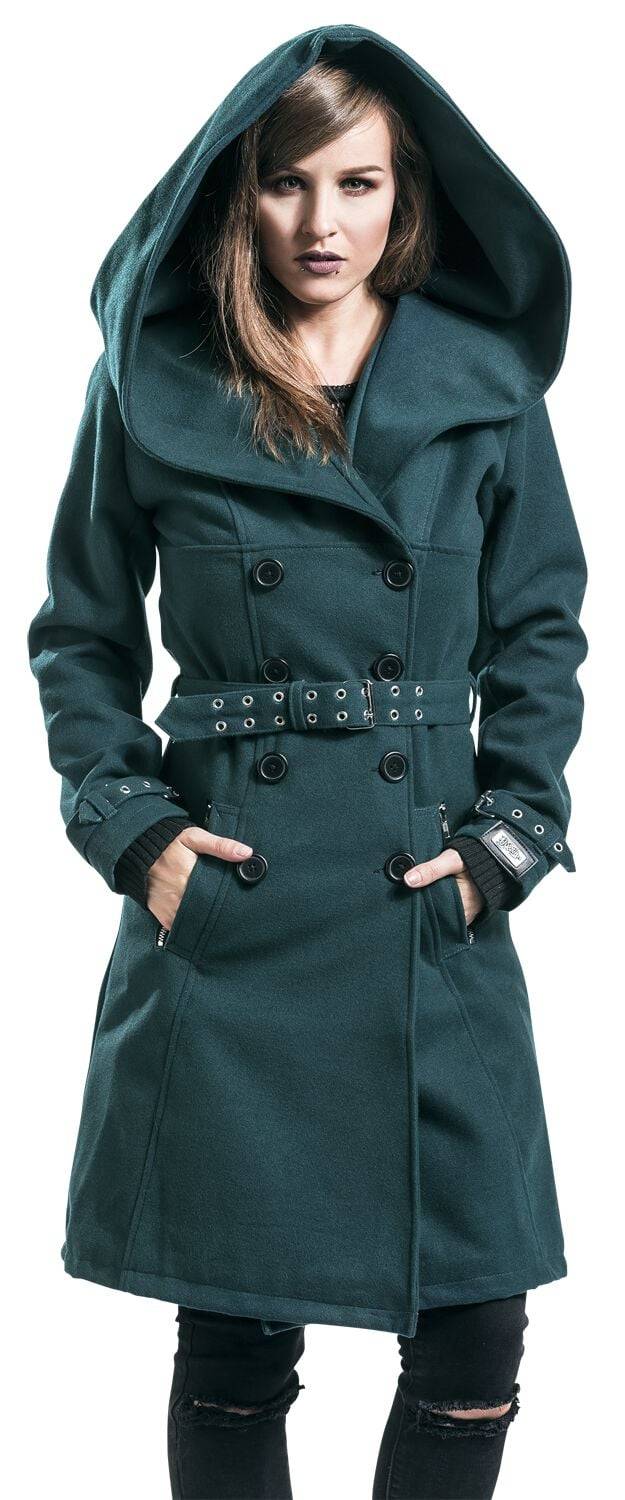 EMP "Decay Coat" Wintermantel petrol von Vixxsin Günstig kaufen