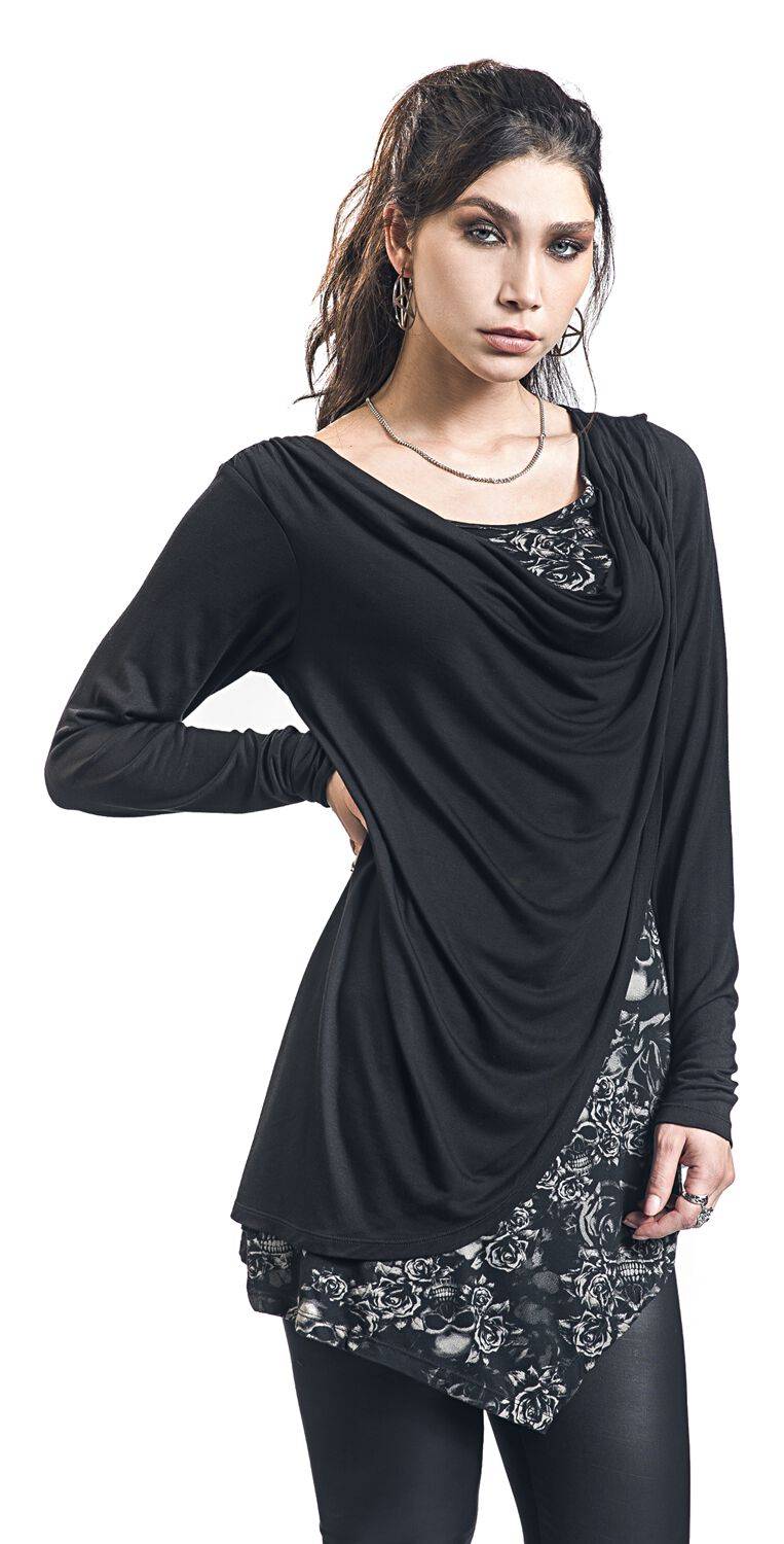 EMP Langarmshirt schwarz von Black Premium by EMP Preisnachlass