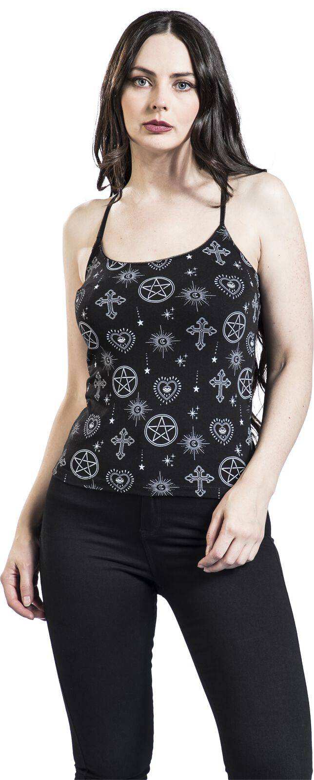 EMP Top schwarz von Gothicana by EMP Osterangebot