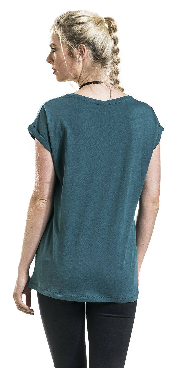 EMP "Ladies Extended Shoulder Tee" T-Shirt petrol von Urban Classics Muttertagsangebot