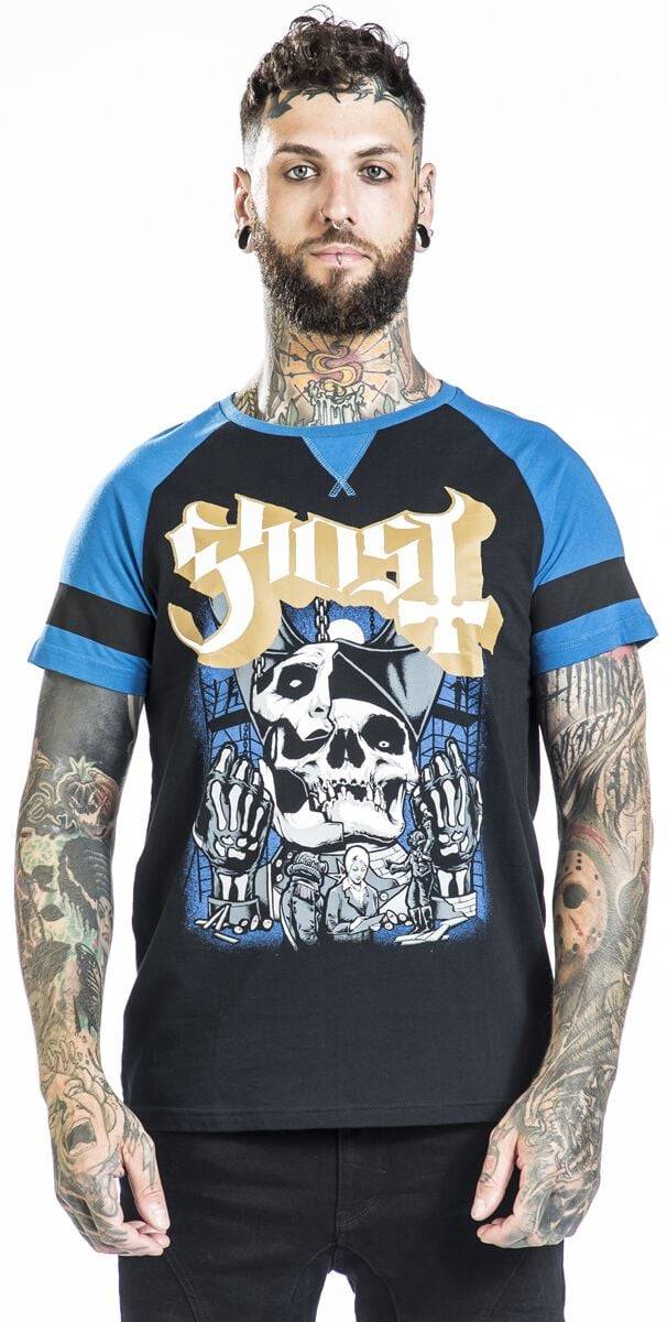 EMP "EMP Signature Collection" T-Shirt schwarz/blau von Ghost Online Outlet