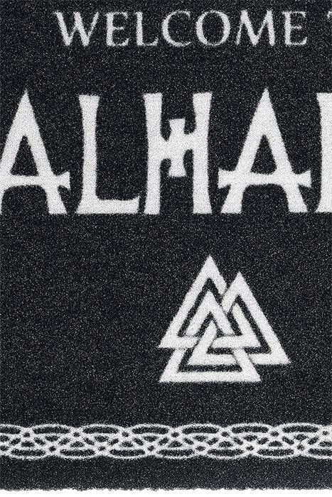 EMP "Welcome to Valhalla" Fußmatte schwarz/weiß von Welcome to Valhalla Sonderangebote