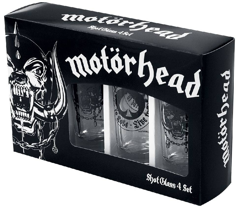 EMP "Motörhead Logo" Schnapsglas-Set klar von Motörhead Letzter Tag