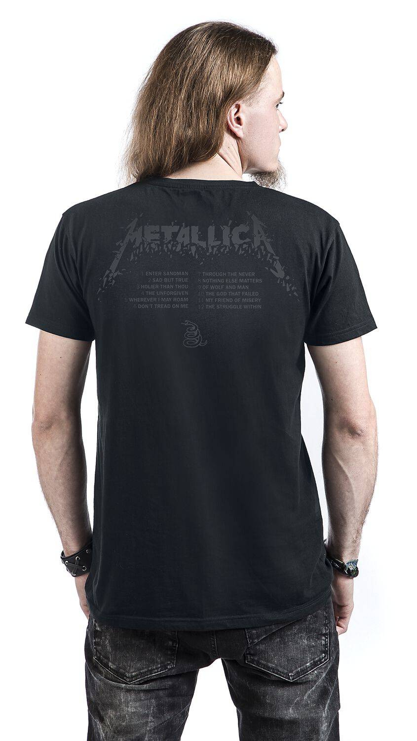 EMP "M - Black Album" T-Shirt schwarz von Metallica Kostenloser Versand international