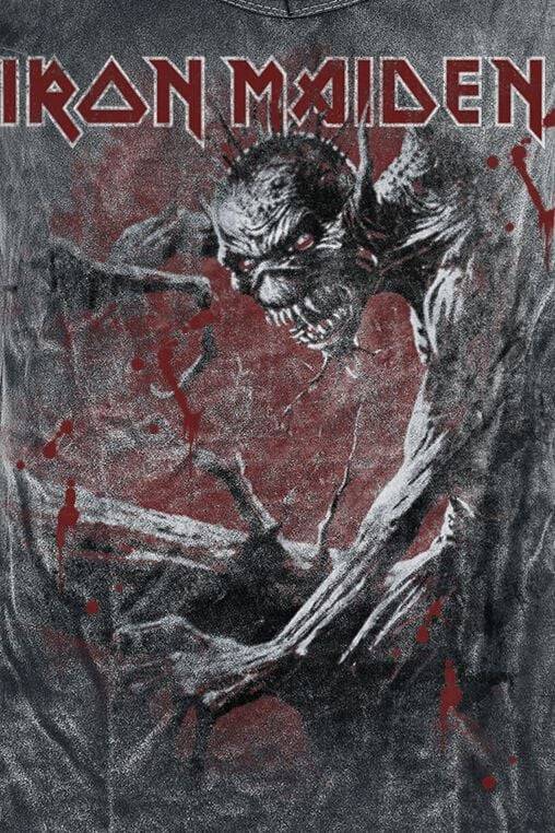 EMP "Fear Of The Dark Vintage" T-Shirt schwarz/used look von Iron Maiden Begrenzt auf 3 Tage