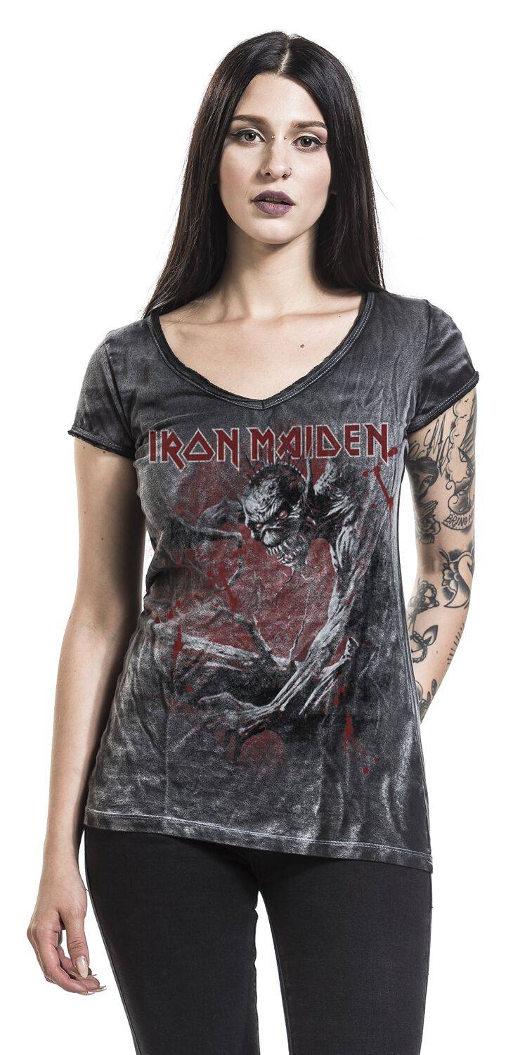 EMP "Fear Of The Dark Vintage" T-Shirt schwarz/used look von Iron Maiden Begrenzt auf 3 Tage