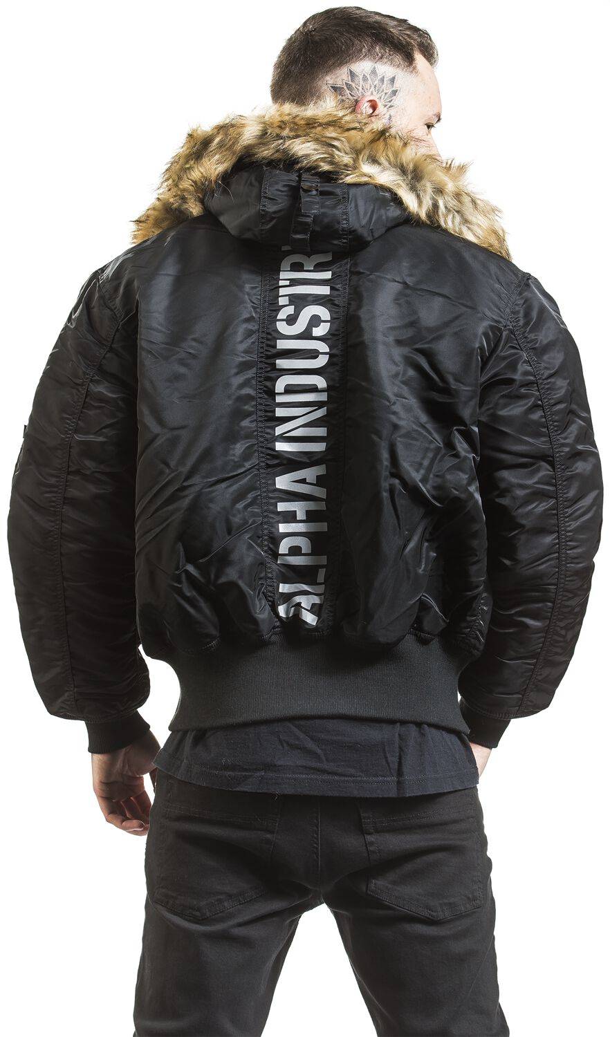 EMP "45P Hooded Custom" Winterjacke schwarz von Alpha Industries Rabatt