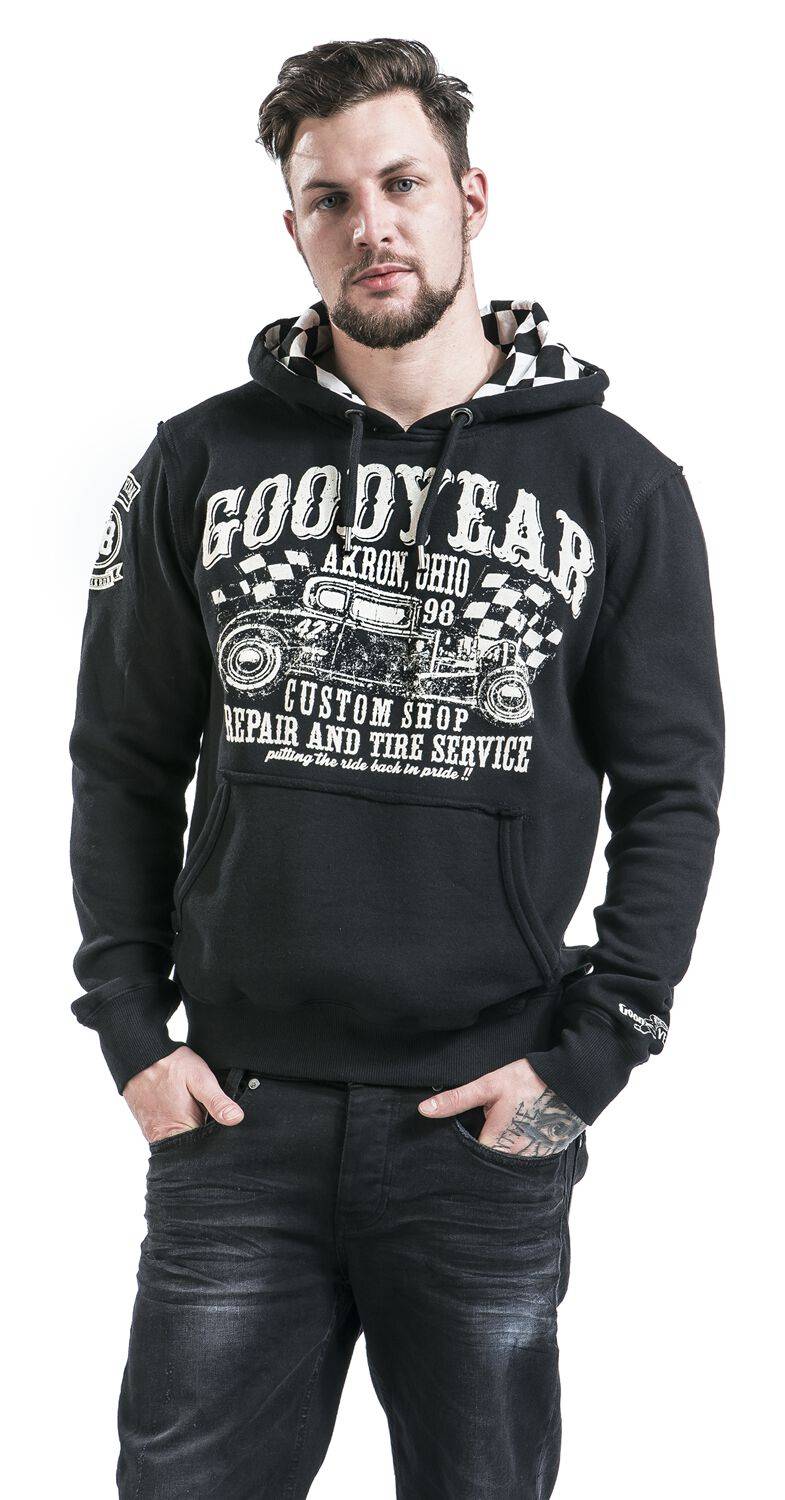 EMP "Pelham" Kapuzenpullover schwarz von GoodYear Flash Sale
